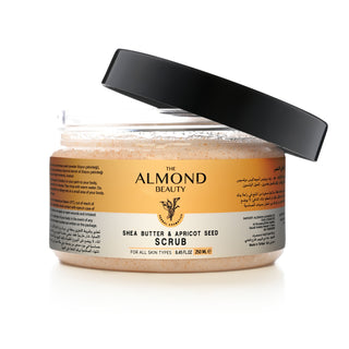 The Almond Beauty Body Scrub with Shea Butter and Apricot Seeds