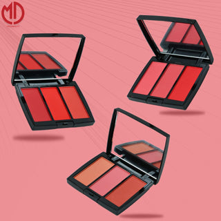Bold Triple Blush Palette by Moda Beauty